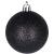 Set globuri de Craciun negre, 20 bucati, 5 modele, 6 cm, incasabile
