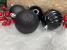 Set globuri de Craciun negre, 20 bucati, 5 modele, 6 cm, incasabile