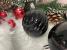 Set globuri de Craciun negre, 20 bucati, 5 modele, 6 cm, incasabile