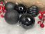Set globuri de Craciun negre, 20 bucati, 5 modele, 6 cm, incasabile