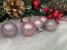 Set globuri de Craciun roz, 30 bucati, 3 modele, 3 cm, incasabile
