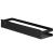 Raft de baie de perete negru 40 cm, cu montaj dublu, finisaj mat