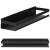 Raft de baie de perete negru 40 cm, cu montaj dublu, finisaj mat