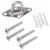 Kit de fixare pentru prelata de soare sau hamac din otel, 9 piese