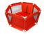 Tarc de joaca pliabil pentru copii si bebelusi, rosu, 130 x 63 cm