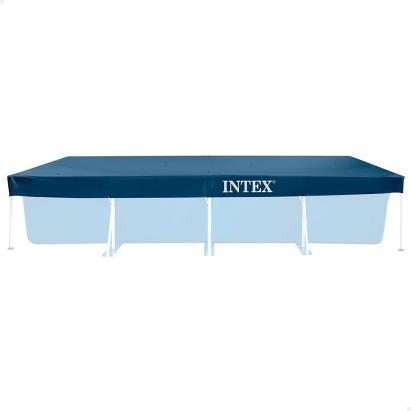 Prelată rectangulară pentru piscină Intex 450x220 cm, PVC bleumarin