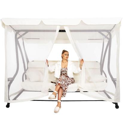 Balansoar tip pat 4 persoane Sersimo Tenerife cu plasa anti-insecte