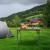 Masa pliabila pentru camping si gradina, reglabila, 80x40 cm, neagra
