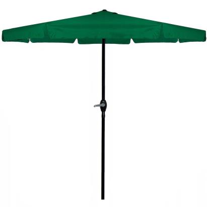 Umbrelă de grădină și terasă 400 cm verde, cu manivelă și ventilare