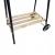 Gratar pe carbuni cu rotisor, rafturi laterale si inaltime reglabila 104x88x45 cm