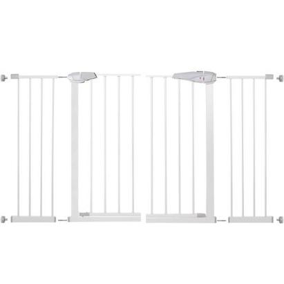 Poarta de siguranta pentru scari Safety Gate, 132-141 cm, otel alb