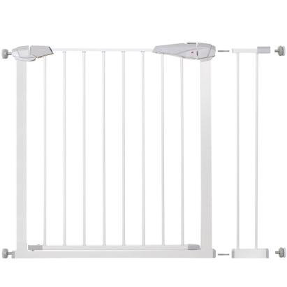 Poarta de siguranta pentru scari Safety Gate, ajustabila 90-99 cm, otel alb