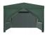 Cort pavilion de gradina, 300x300 cm, cu 4 pereti laterali cu ferestre, impermeabil cu rezistenta UV, verde