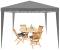 Cort pavilion de gradina pliabil automat pop-up, impermeabil, cu protectie UV, 300x300cm, gri