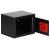 Seif cu cheie din otel, negru, 170x230x170 mm, montaj perete/podea