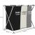 Coș de rufe pliabil cu 3 compartimente, cadru aluminiu, 146L