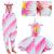 Pijama salopeta unicorn pentru copii, pufoasa, 130-140 cm