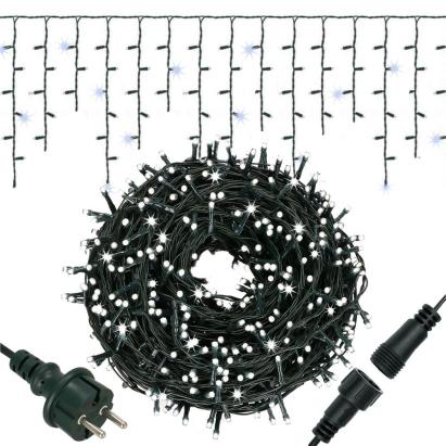 Ghirlandă luminoasă tip perdea Premium 300 LED, 14,5 m, alb rece, IP44