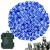 Instalație lumini exterior pentru grădină, 10 m, 100 LED-uri albastre