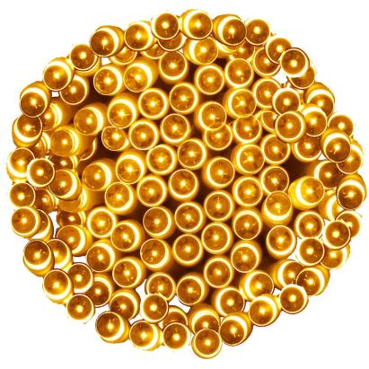 Instalatie lumini exterior pentru gradina, 5 m, 50 LED, galben cald