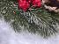 Coronita de Craciun 40 cm, brad artificial 3D, cu conuri, fundita si zapada
