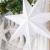 Stea decorativa 3D din hartie ajurata alba, 50 cm, pentru interior