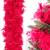 Ghirlandă decorativă cu pene naturale pentru brad, roșu intens, 180 cm