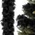 Ghirlanda decorativa cu pene negre pentru brad de Craciun, 180 cm