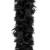 Ghirlanda decorativa cu pene negre pentru brad de Craciun, 180 cm