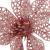 Set 10 ornamente pentru brad Poinsettia roz, 10 cm, cu clips