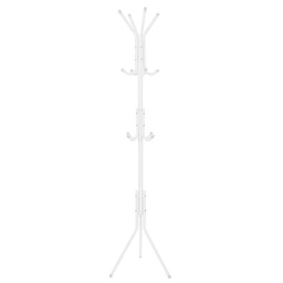 Cuier metalic tip pom Sersimo, 12 agatatoare, 177 cm, alb