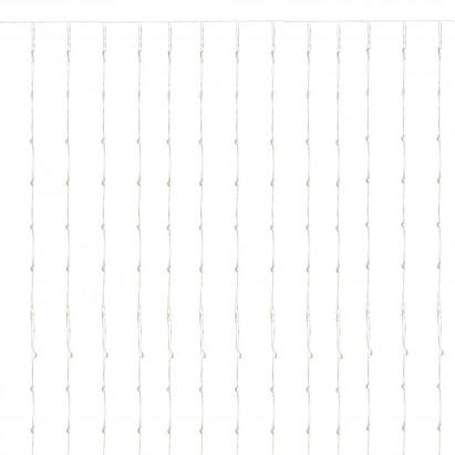 Perdea luminoasă 300 LED 3x3 m pentru interior/exterior, alb rece