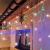 Ghirlandă luminoasă tip perdea cu flash, 500 LED, 20 m, multicolor