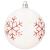 Set globuri de Craciun rosu alb, 16 bucati, 8 cm, modele festive