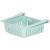 Organizator frigider extensibil suspendat, 16x28,5 cm, menta