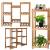 Stand pentru flori din lemn cu 8 suporturi pentru ghivece, 85x70 cm