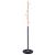 Cuier tip pom Sersimo din metal, 6 agatatori, 180 cm, negru cu aspect lemn