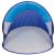 Cort de plaja pop-up Sersimo cu protectie UV50, 200x120x95 cm, albastru