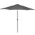 Umbrela terasa gradina, cu manivela si inclinare, GU21, diametru 260cm, gri antracit