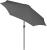 Umbrela terasa gradina, cu manivela si inclinare, GU200, diametru 300cm, gri antracit