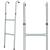 Scară universală din oțel pentru trambulină, 2 trepte, 90 cm