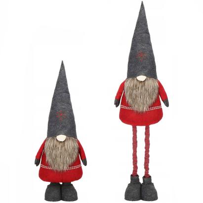 Figurina de Craciun spiridus cu picioare telescopice, 95-160 cm