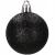 Set globuri si decoratiuni de Craciun negre, 77 piese, diverse dimensiuni