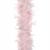 Ghirlandă decorativă roz din pene naturale pentru brad și decor, 300 cm