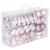 Set globuri si decoratiuni roz pentru Craciun, 77 piese, modele diverse