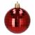 Set globuri si decoratiuni de Craciun rosii, 51 piese, din plastic