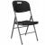 Scaun pliant negru din HDPE si metal pentru catering sau terasa, 150 kg