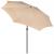Umbrela terasa gradina, cu manivela si inclinare, diametru 300cm, Taupe