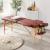 Masa de masaj pliabila, 2 zone, cadru lemn, spuma 5cm, inaltime 55-76cm, piele ecologica, dimensiuni 60x213cm, culoare Burgundy FAVLine Selection