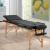 Masa de masaj pliabila, 3 zone, cadru lemn, spuma 5cm, inaltime 55-76cm, piele ecologica, dimensiuni 60x213cm, culoare Neagra FAVLine Selection
